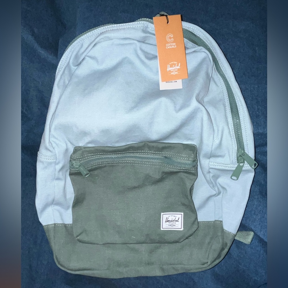 Herschel blue green heritage backpack NWT